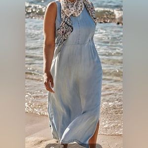 NEW. J Jill Tencel™ Lyocell Seamed Maxi Dress, size L.